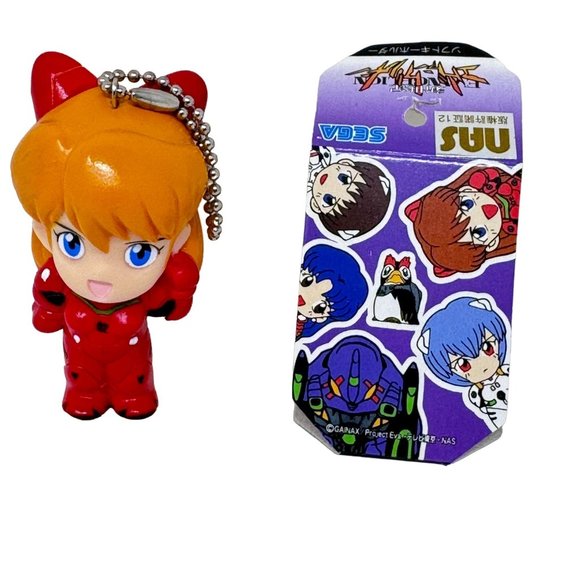 Sega Other - Retro Sega Arcade‎ Japan Neon Genesis Evangelion Keychain Chibi Figure